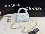 Chanel | Kelly Nano Calfskin Bag – White