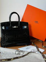 Hermès | Birkin 35 Crocodile Silver Lock Bag – product image 4