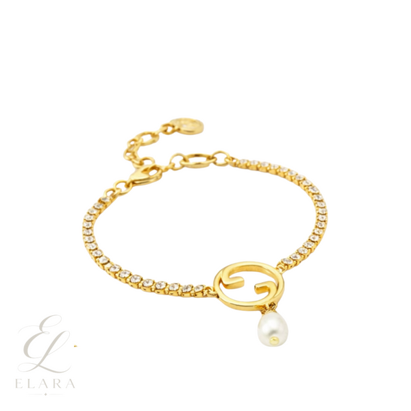 Gucci | GG Crystal Pearl Bracelet Gold