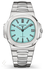 Patek Philippe | Nautilus Blue Dial Silver Tone Watch – product image 2