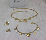 Dior | CD Star Pearl Layered Necklace Gold – product image 4