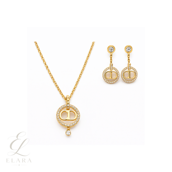 Dior | Crystal Set Gold Jewelry