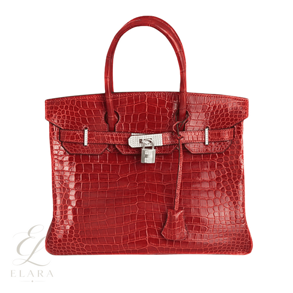 Hermès | Birkin Crocodile Skin Bag – Red