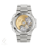 Patek Philippe | Nautilus Time Sunburst Blue Dial Watch – product image 2