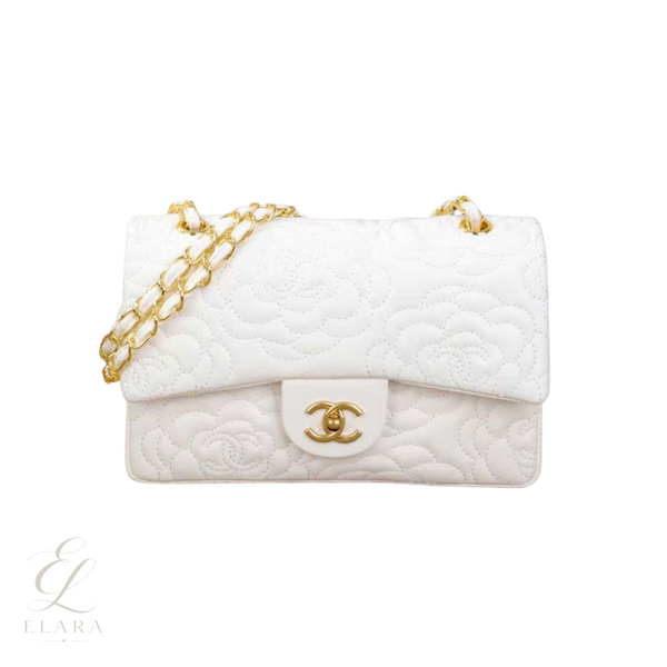 Chanel | Camellia Flap Bag – White
