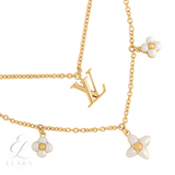 Louis Vuitton | Gold LV Floragram Necklace – product image 2
