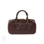 Miu Miu | Solitaire Shiny Leather Dark Bag – Brown – product image 1