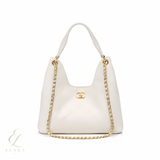 Chanel | 25 Medium Hobo Light Beige Quilted Caviar Bag – product image 1