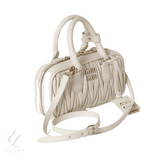 Miu Miu | Arcadie Matelassé Nappa Leather Mini Bag – White – product image 3