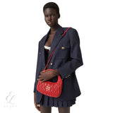 Miu Miu | Wander Shoulder Matelassé Nappa Leather Bag – Red – product image 5