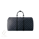 Louis Vuitton | Keepall Bandoulière 50 Travel Monogram Eclipse Canvas Black-Leather Trim Bag – product image 2