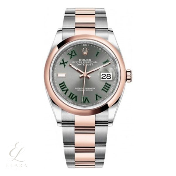 Rolex | Datejust Smooth Wimbledon Dial Watch – Rose Gold