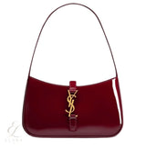 Saint Laurent | Le 5 À 7 Mini Patent-Leather Shoulder Dark Bag – Red – product image 1