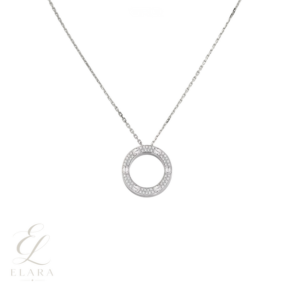 Cartier | Love Pendant Paved Necklace