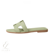 Hermès | Oran Slides – Vert De Mer – product image 1
