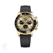 Rolex | Gold Champagne Black Dial Watch – product image 1