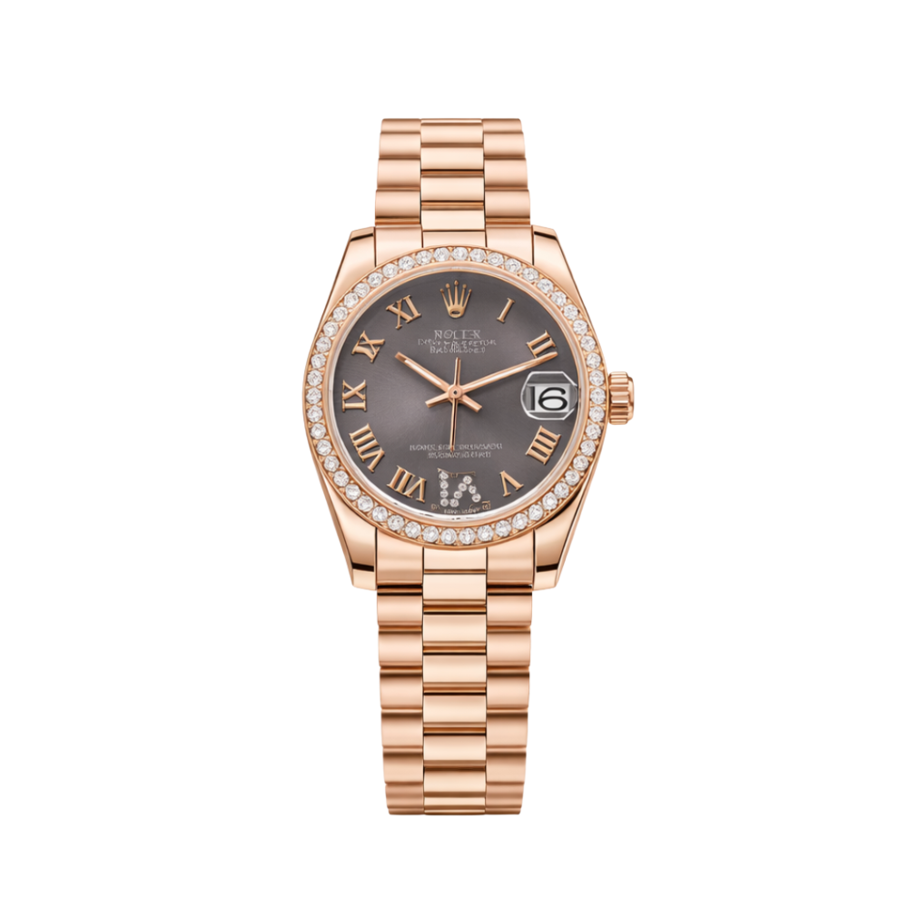Rolex | Datejust Diamond Bezel Black Dial Watch – product image 1