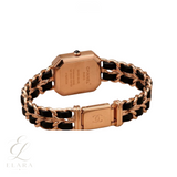 Chanel | Première Édition Rose Gold Black Leather Chain Watch – product image 3