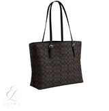 Coach | Mollie Tote Signature Canvas Bag – Black, Brown – product image 2