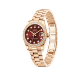 Rolex | Datejust Red Dial Diamond Bezel Watch – product image 2