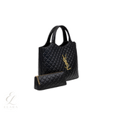 Saint Laurent | Icare Maxi Quilted Bag – Black – product image 2