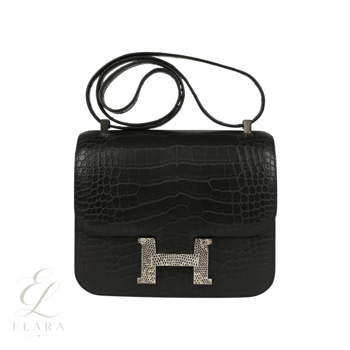 Hermès | Constance 18 Matte Alligator Noir Bag – product image 1