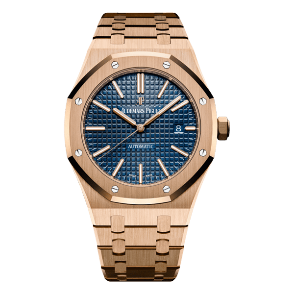 Audemars Piguet | Selfwinding Pink Gold Blue Dial Watch – Rose Gold