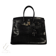 Hermès | Birkin Shiny Black Crocodile Skin Bag – product image 1