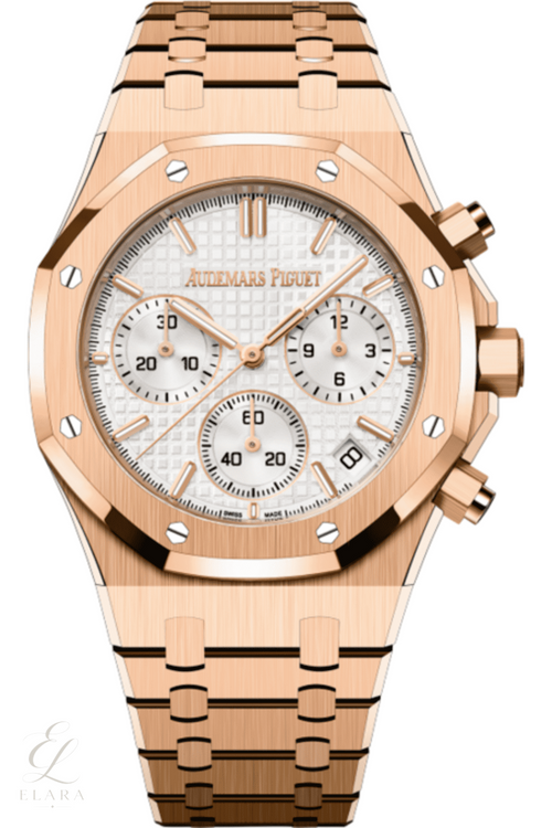 Audemars Piguet | Selfwinding Chronograph Stainless Gold Steel White Dial Watch – product image 2