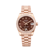Rolex | Datejust Chocolate Roman Diamond Bezel Watch – product image 1