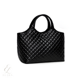 Saint Laurent | Icare Maxi Quilted Lambskin Bag – Black – product image 2