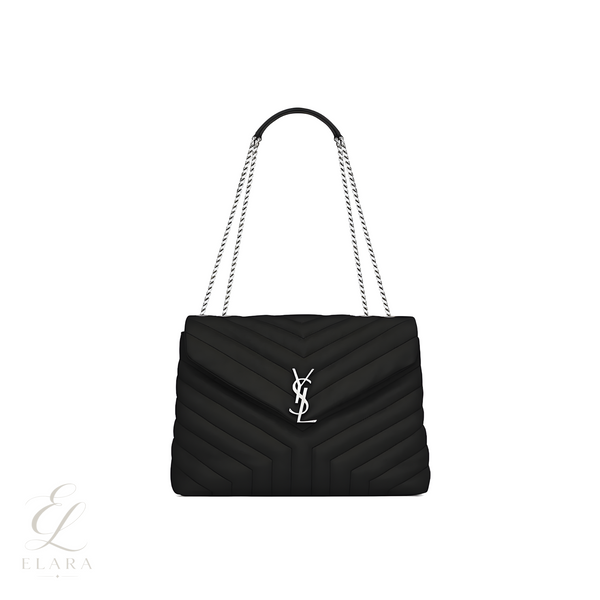 Saint Laurent | Loulou Black Bag – Silver