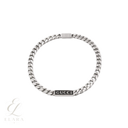 Gucci | Logo Plate Chain Bracelet Silver – product image 1
