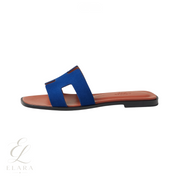 Hermès | Oran Slides – Bleu Smalt – product image 1
