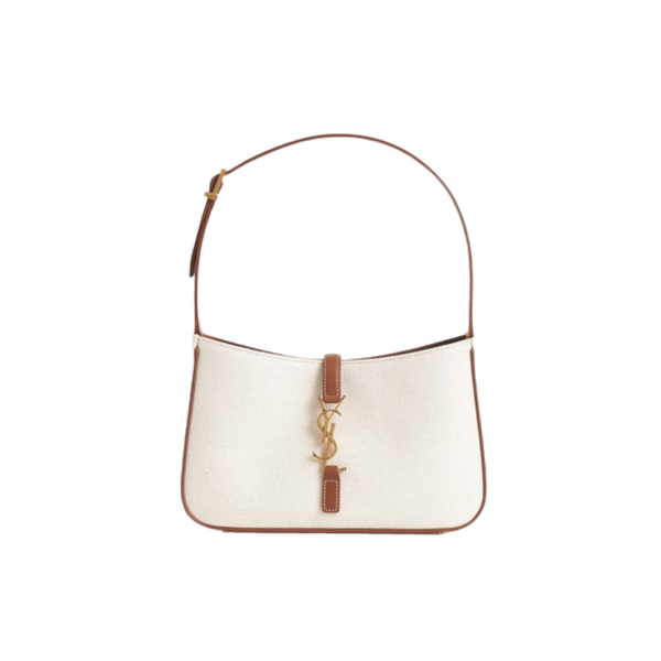 Saint Laurent | Le 5 À 7 Canvas Leather Hobo Bag