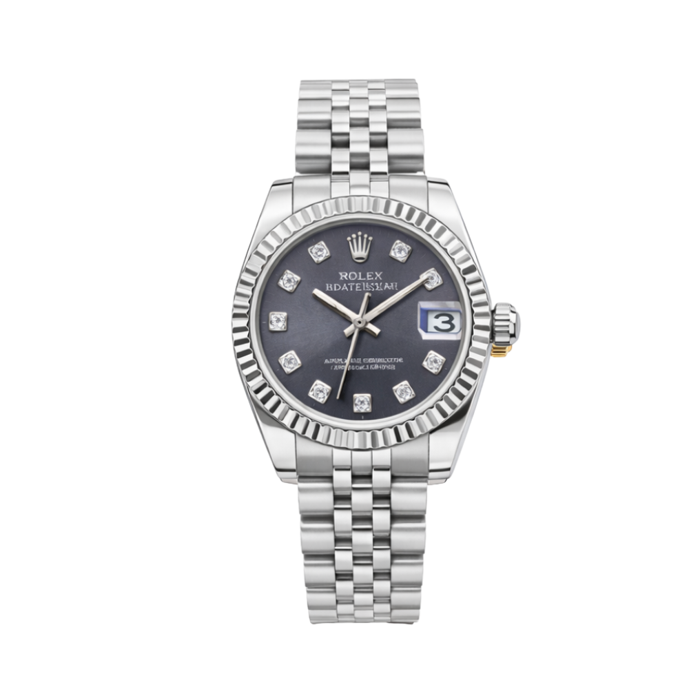 Rolex | Datejust Diamond Dial Fluted Bezel Watch – product image 1