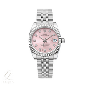 Rolex | Datejust Pink Dial Fluted Bezel Jubilee Watch – product image 1