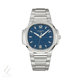 Patek Philippe | Nautilus Blue Dial Silver Watch – product image 1