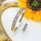 Messika | Move Noa Pavé Bangle Ring Set White Gold Diamonds – product image 4