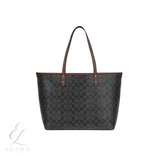 Coach | City Tote Signature Canvas Black Bag – Brown – product image 3