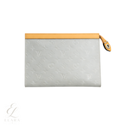Louis Vuitton | White Brown LV Pouch – product image 1
