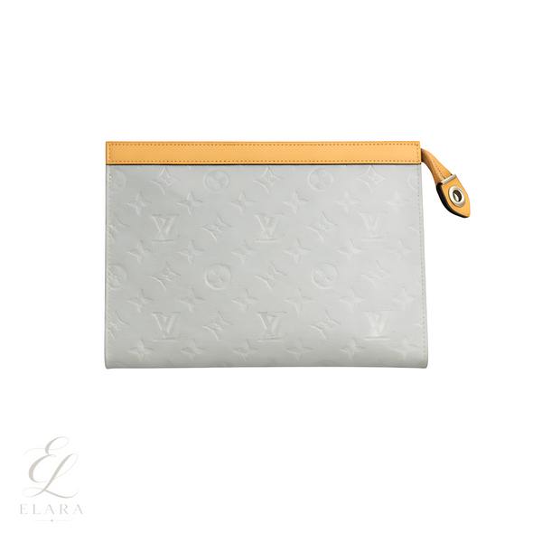 Louis Vuitton | White Brown LV Pouch