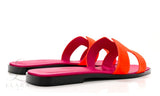 Hermès | Oran Orange Goatskin Slides – product image 4