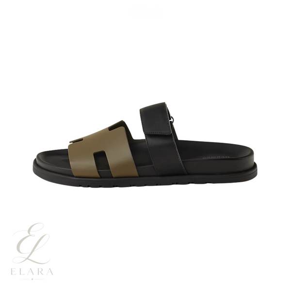 Hermès | Chypre Olive Slides – Black