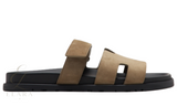 Hermès | Chypre Brown Suede Slides – product image 5