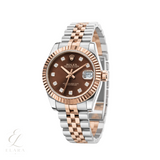 Rolex | Datejust Two-Tone Chocolate Diamond Watch – product image 2