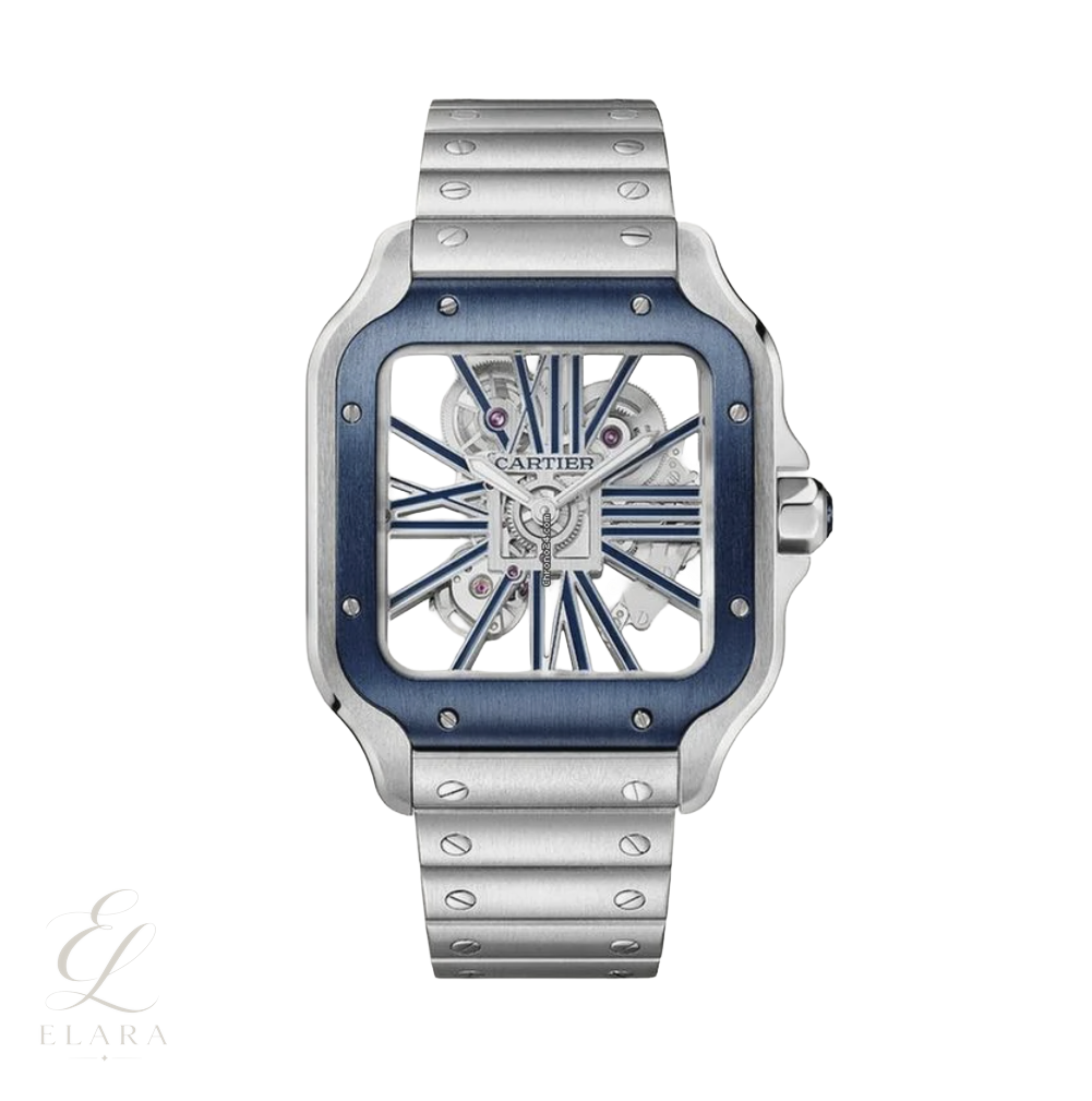Cartier | Santos de Skeleton Blue Watch – product image 1