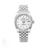 Rolex | Datejust White Diamond Dial Watch – product image 1
