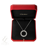 Cartier | Love Pendant Paved Necklace