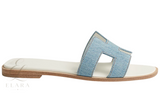Hermès | Oran Slides – Light Blue – product image 4